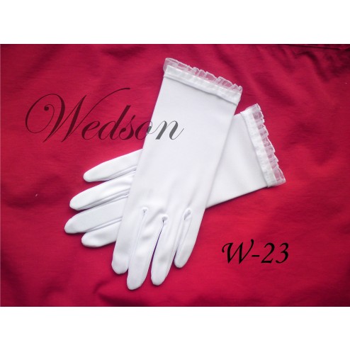 Rękawiczki komunijne- dziewczęce W-23