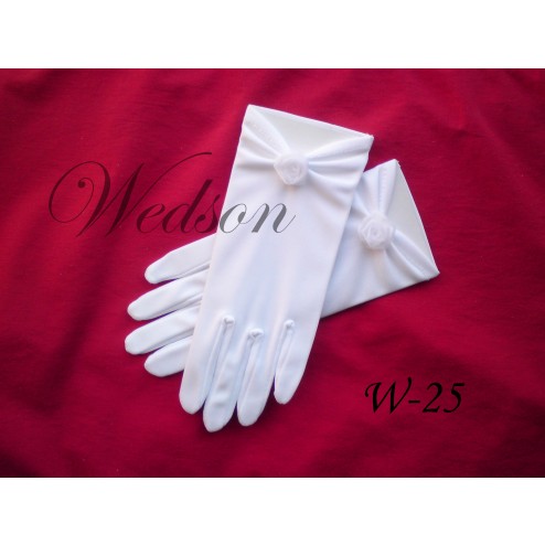 Rękawiczki komunijne- dziewczęce W-25