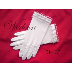 Rękawiczki komunijne- dziewczęce W-27