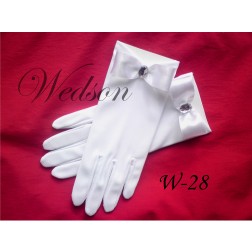 Rękawiczki komunijne- dziewczęce W-28