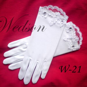 Rękawiczki komunijne- dziewczęce W-21-0