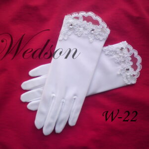 Rękawiczki komunijne- dziewczęce W-22-0