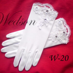 Rękawiczki komunijne- dziewczęce W-20-0