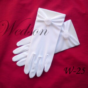 Rękawiczki komunijne- dziewczęce W-25-0
