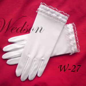Rękawiczki komunijne- dziewczęce W-27-0
