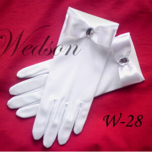 Rękawiczki komunijne- dziewczęce W-28-0