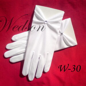 Rękawiczki komunijne- dziewczęce W-30-0