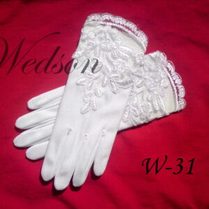 Rękawiczki komunijne- dziewczęce W-31-0